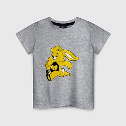Футболка хлопковая детская Wu-Tang Bunny, цвет: меланж