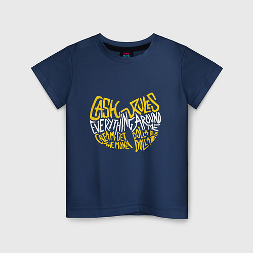 Детская футболка CREAM Wu-Tang / Тёмно-синий – фото 1
