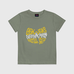 Футболка хлопковая детская CREAM Wu-Tang, цвет: авокадо