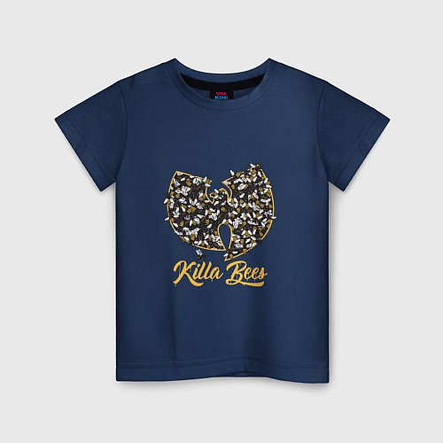 Детская футболка Killa Bees / Тёмно-синий – фото 1