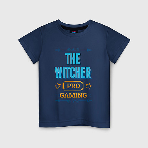 Детская футболка Игра The Witcher PRO Gaming / Тёмно-синий – фото 1