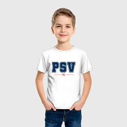 Футболка хлопковая детская PSV FC Classic, цвет: белый — фото 2