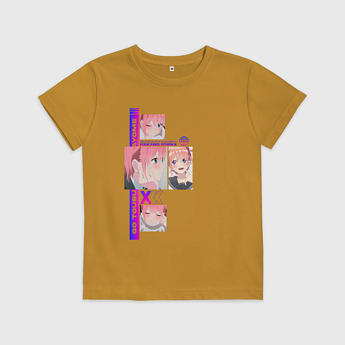 Детская футболка Итика Накано Ichika Nakano / Горчичный – фото 1