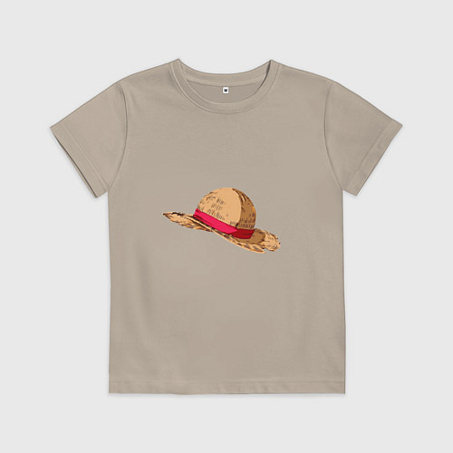 Детская футболка LUFFY HAT / Миндальный – фото 1