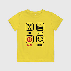 Детская футболка Eat - Sleep - Final Fantasy - Repeat