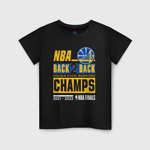 Детская футболка GOLDEN STATE WARRIORS NBA CHAMPION / Черный – фото 1