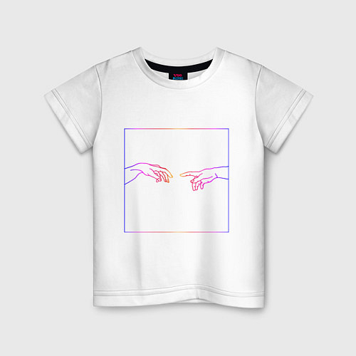 Детская футболка Неоновый Ренессанс / Белый – фото 1