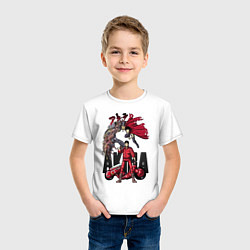 Футболка хлопковая детская Akira anime, цвет: белый — фото 2
