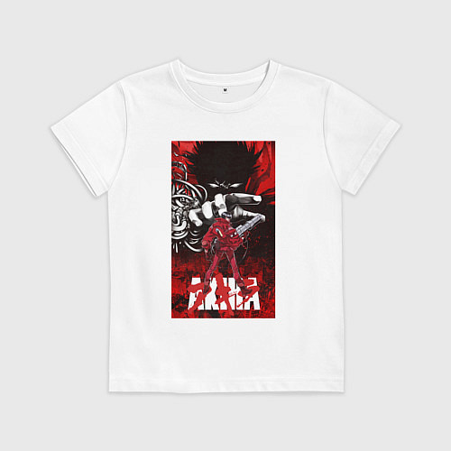 Детская футболка Akira anime cyberpunk / Белый – фото 1