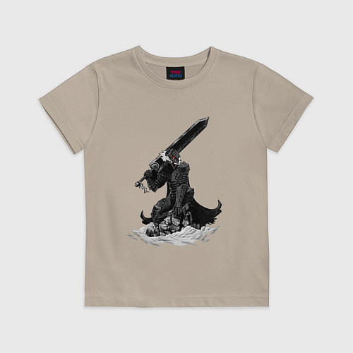 Детская футболка Berserk the Black Swordsman / Миндальный – фото 1