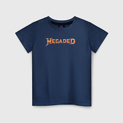 Футболка хлопковая детская MEGADED, цвет: тёмно-синий
