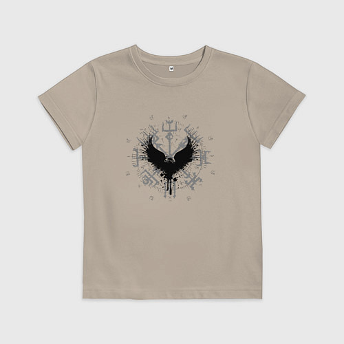 Детская футболка Вегвизир и вальравн / Миндальный – фото 1