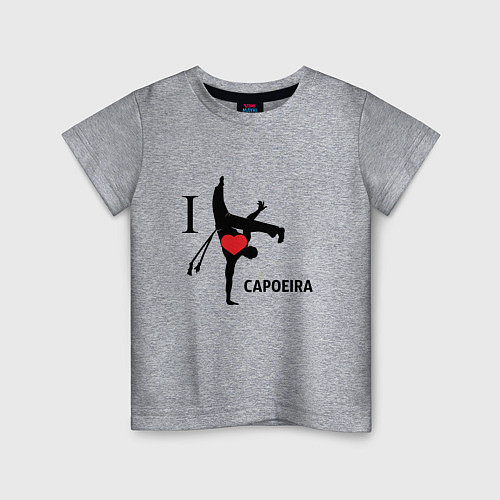 Детская футболка I LOVE CAPOEIRA / Меланж – фото 1