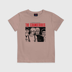 Футболка хлопковая детская Sus 50 mejores canciones - The Cranberries, цвет: пыльно-розовый