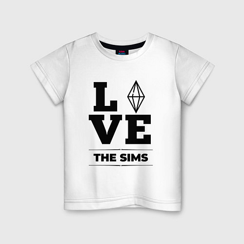 Детская футболка The Sims love classic / Белый – фото 1