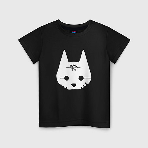 Детская футболка Стрэй лого / Черный – фото 1