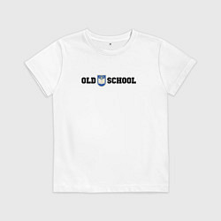 Детская футболка Old school, шеврон старой школы