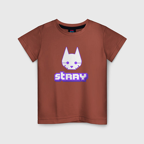 Детская футболка Stray x Twitch / Кирпичный – фото 1