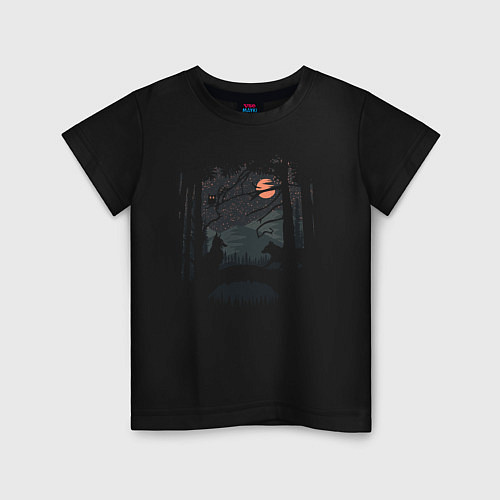 Детская футболка Ночное свидание / Черный – фото 1