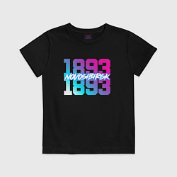 Футболка хлопковая детская Новосибирск Retrowave, цвет: черный