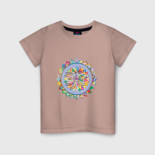 Детская футболка Цветок души / Пыльно-розовый – фото 1