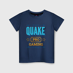 Футболка хлопковая детская Игра Quake pro gaming, цвет: тёмно-синий
