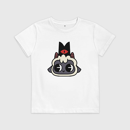 Детская футболка Милая овечка- Cult of the lamb / Белый – фото 1