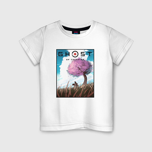 Детская футболка Природа Цусимы / Белый – фото 1