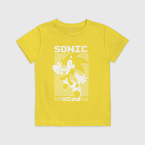Детская футболка Sonic - game / Желтый – фото 1