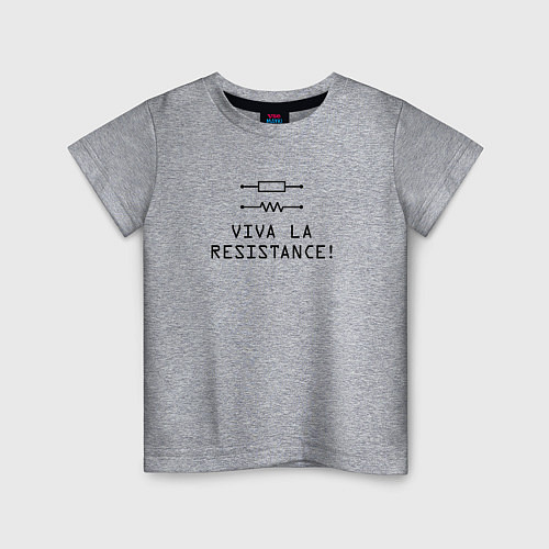Детская футболка Viva la resistance / Меланж – фото 1