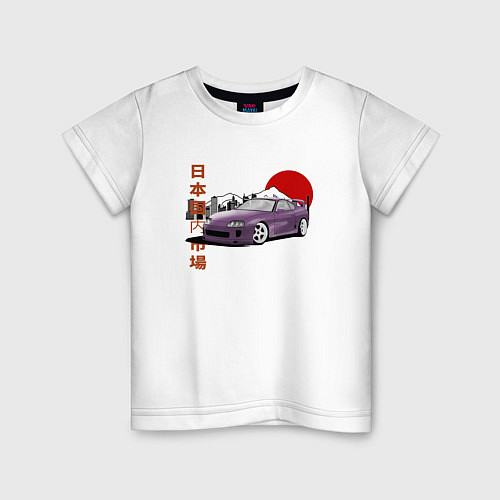 Детская футболка Toyota Supra A80 Mk4 Japan Legend / Белый – фото 1