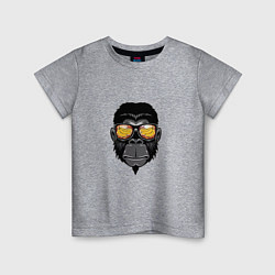 Детская футболка Примат в крутых очках