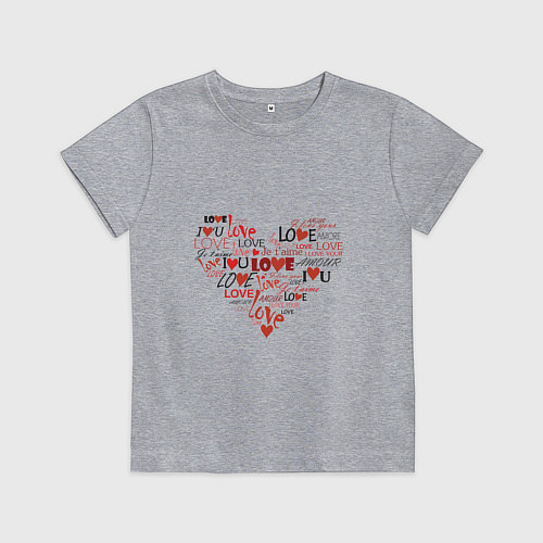 Детская футболка Признание в искренности / Меланж – фото 1