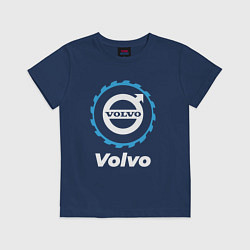 Футболка хлопковая детская Volvo в стиле Top Gear, цвет: тёмно-синий