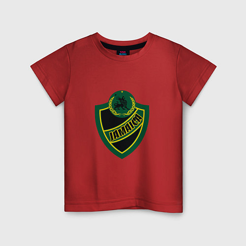 Детская футболка Jamaica Shield / Красный – фото 1