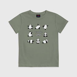 Детская футболка Панда - йога