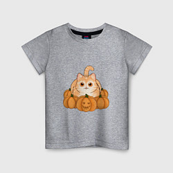 Детская футболка Котик на Хэллоуин
