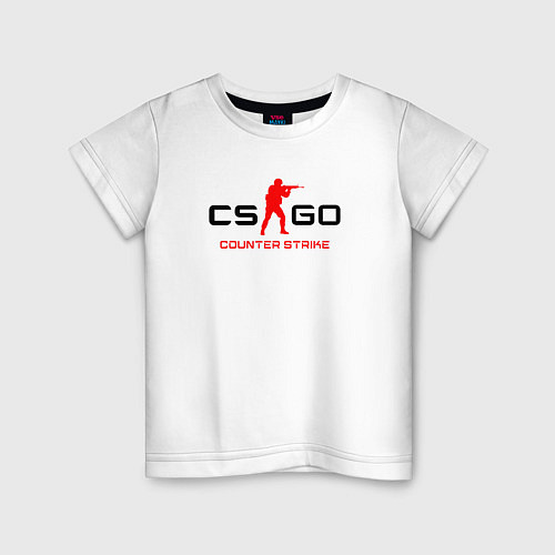 Детская футболка Counter Strike логотип / Белый – фото 1