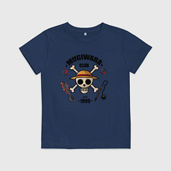 Футболка хлопковая детская Mugiwara club, цвет: тёмно-синий