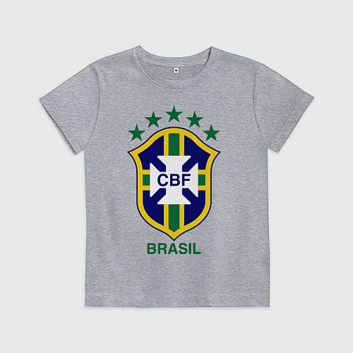 Детская футболка Brasil CBF / Меланж – фото 1