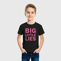 Футболка хлопковая детская Big Little Lies logo, цвет: черный — фото 2