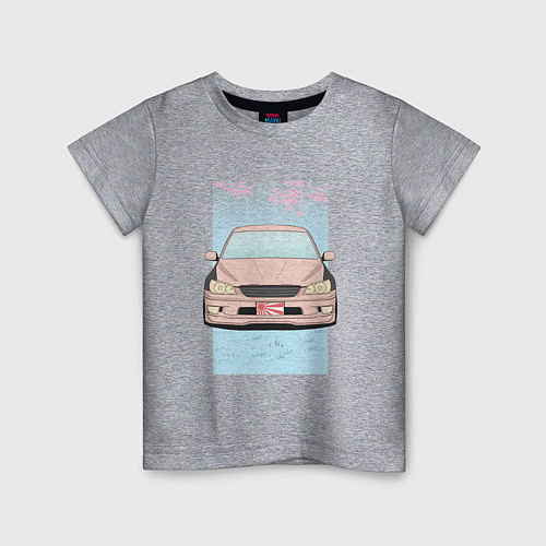 Детская футболка Toyota Altezza stance / Меланж – фото 1