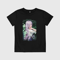 Футболка хлопковая детская Милая Владилена - 86, цвет: черный