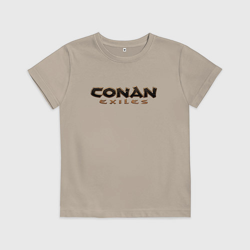 Детская футболка Conan exiles logo / Миндальный – фото 1