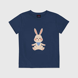 Футболка хлопковая детская Good bunny, цвет: тёмно-синий
