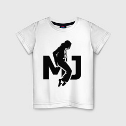 Футболка хлопковая детская MJ Music, цвет: белый