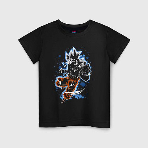 Детская футболка Dragon Ball - Son Goku - neon / Черный – фото 1