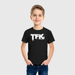Футболка хлопковая детская Thousand Foot Krutch лого, цвет: черный — фото 2