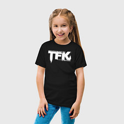 Футболка хлопковая детская Thousand Foot Krutch лого, цвет: черный — фото 2