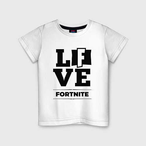 Детская футболка Fortnite love classic / Белый – фото 1